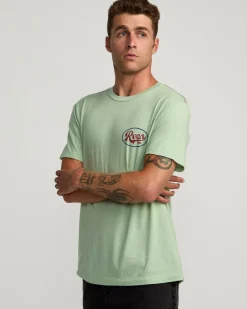 RVCA PROWL TEE Granite Green