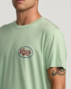 RVCA PROWL TEE Granite Green