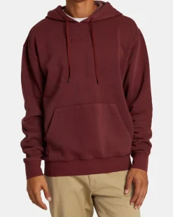 RVCA PTC HOODIE Red Earth Clearance