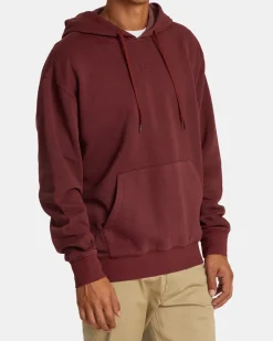 RVCA PTC HOODIE Red Earth Clearance