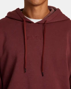 RVCA PTC HOODIE Red Earth Clearance