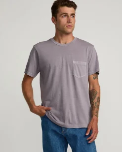 RVCA PTC II PIGMENT TEE Gray Ridge Discount