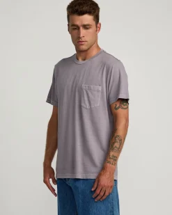 RVCA PTC II PIGMENT TEE Gray Ridge Discount