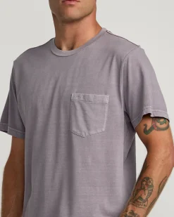 RVCA PTC II PIGMENT TEE Gray Ridge Discount