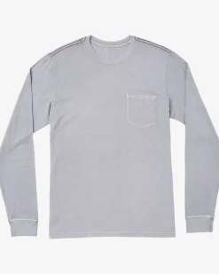 RVCA PTC PIGMENT LONG SLEEVE TEE Monument Clearance