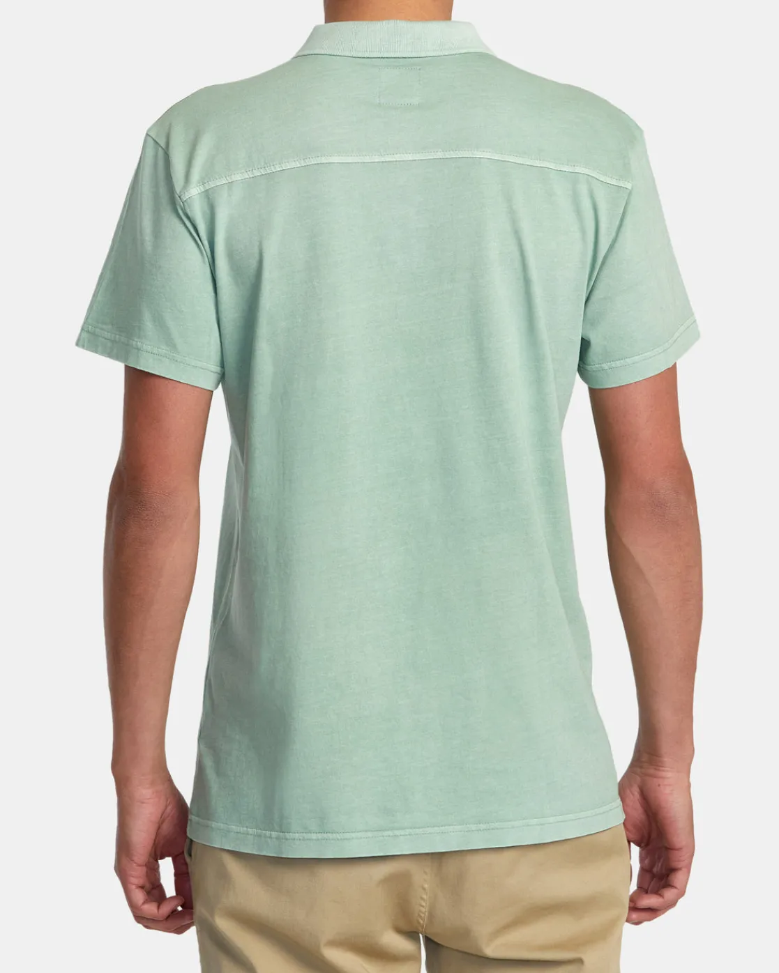 RVCA PTC PIGMENT POLO SHIRT Green Haze New