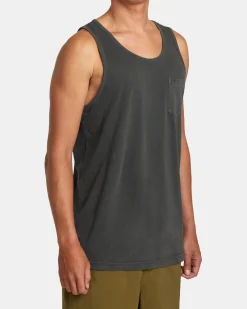 RVCA PTC PIGMENT TANK TEE Pirate Black Sale