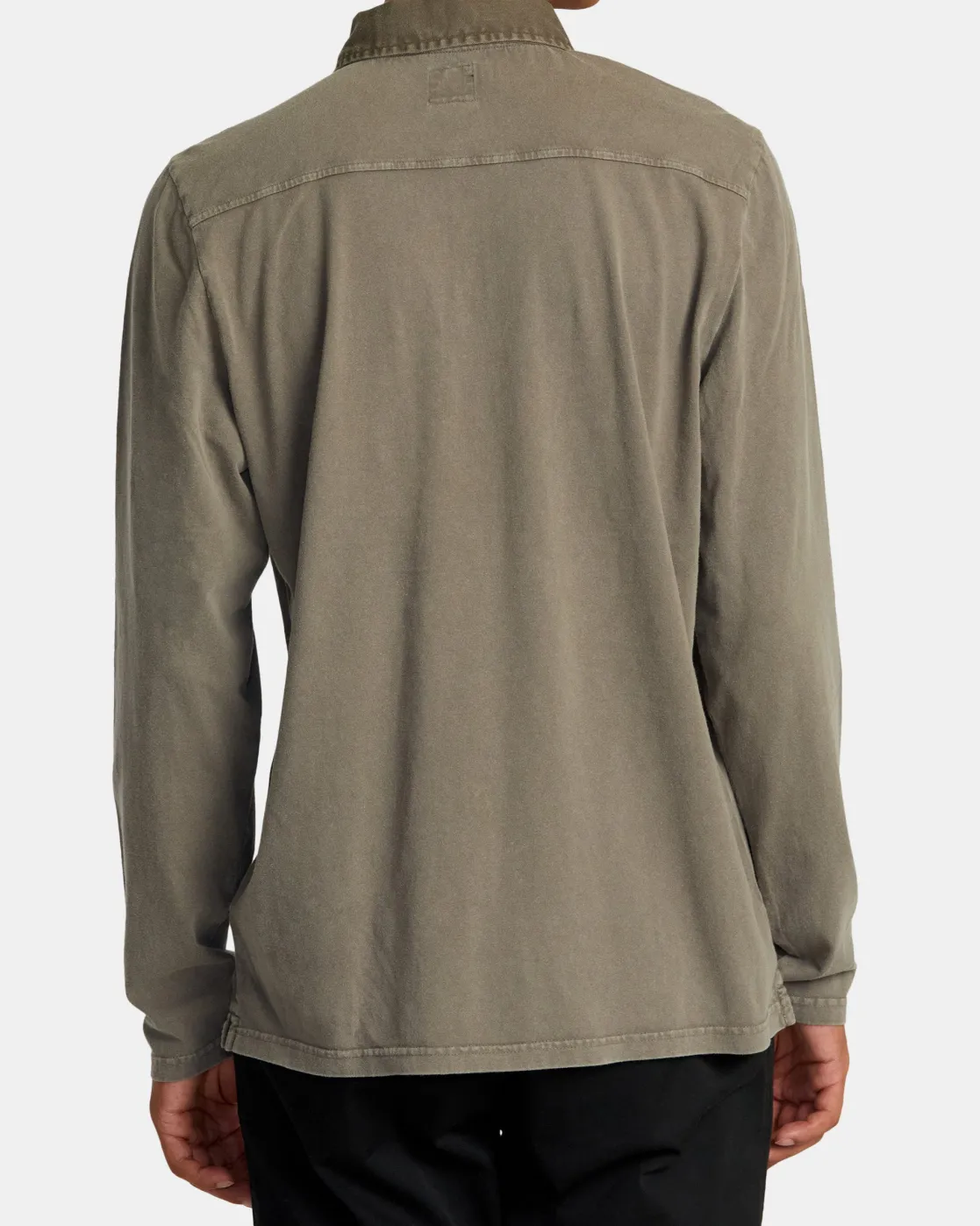 RVCA PTC POLO II LONG SLEEVE SHIRT Mushroom Hot