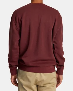 RVCA PTC SWEATSHIRT Red Earth Sale