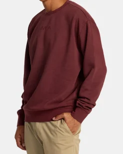 RVCA PTC SWEATSHIRT Red Earth Sale