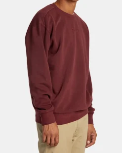 RVCA PTC SWEATSHIRT Red Earth Sale