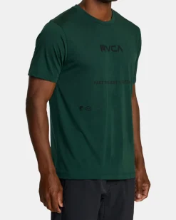 RVCA RADIAL GRAPH SPORT TECH TEE Forest Discount