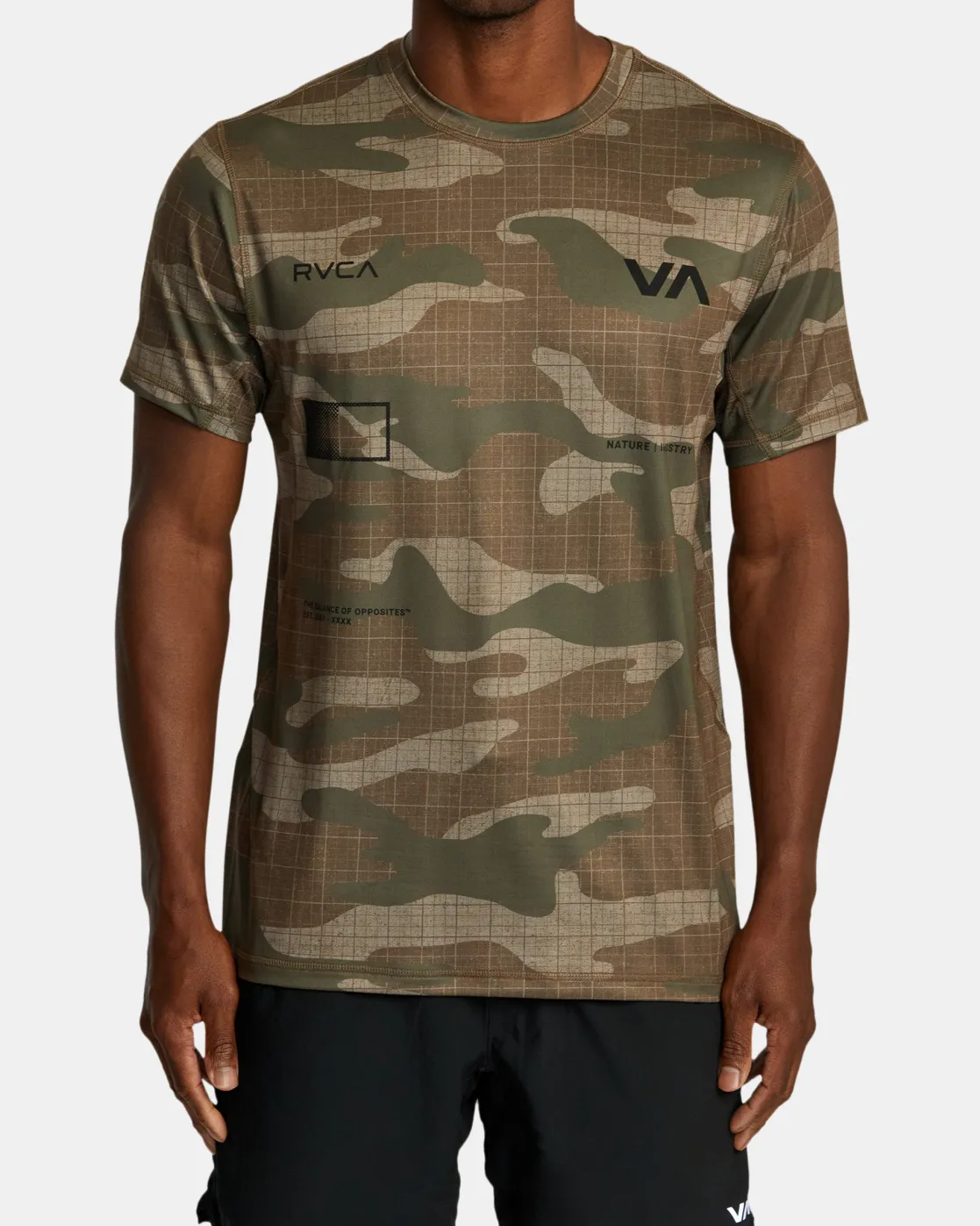 RVCA RADIATE SPORT VENT TEE Desert Camo Discount