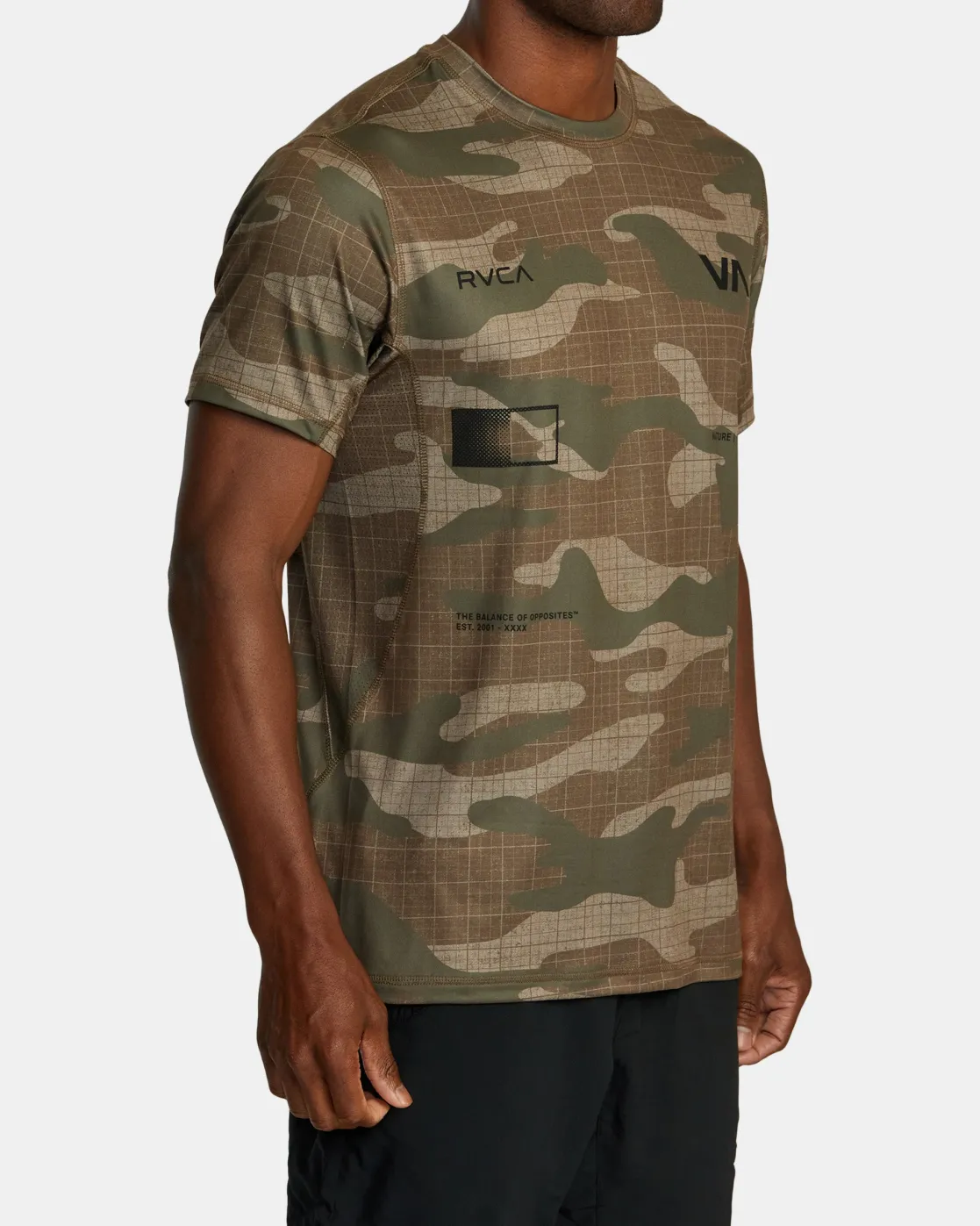 RVCA RADIATE SPORT VENT TEE Desert Camo Discount