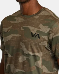 RVCA RADIATE SPORT VENT TEE Desert Camo Discount
