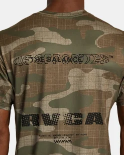 RVCA RADIATE SPORT VENT TEE Desert Camo Discount
