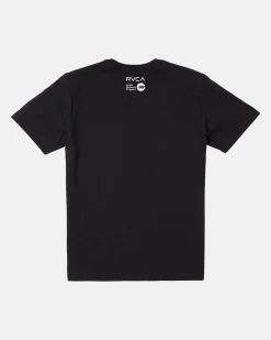 RVCA RAINBOW SKULLS TEE Black Clearance