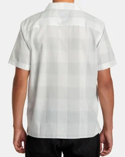 RVCA RAY PLAID SHORT SLEEVE SHIRT Vanilla Hot