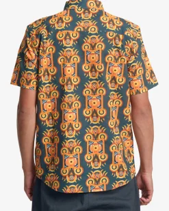RVCA REDONDO SHORT SLEEVE SHIRT Duck Blue Sale