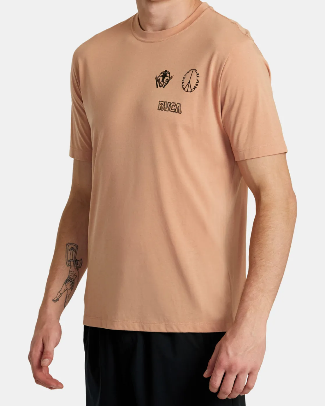 RVCA RELIC STACK TEE Earth Clay Sale