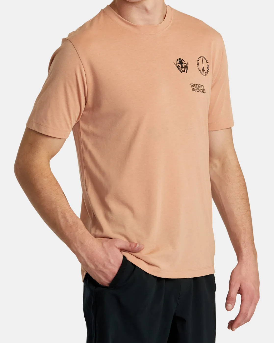 RVCA RELIC STACK TEE Earth Clay Sale