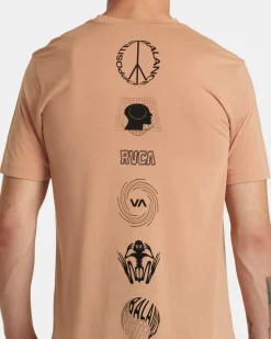 RVCA RELIC STACK TEE Earth Clay Sale