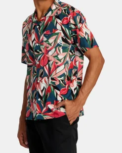 RVCA RESORT SHORT SLEEVE SHIRT Floral Multi Hot