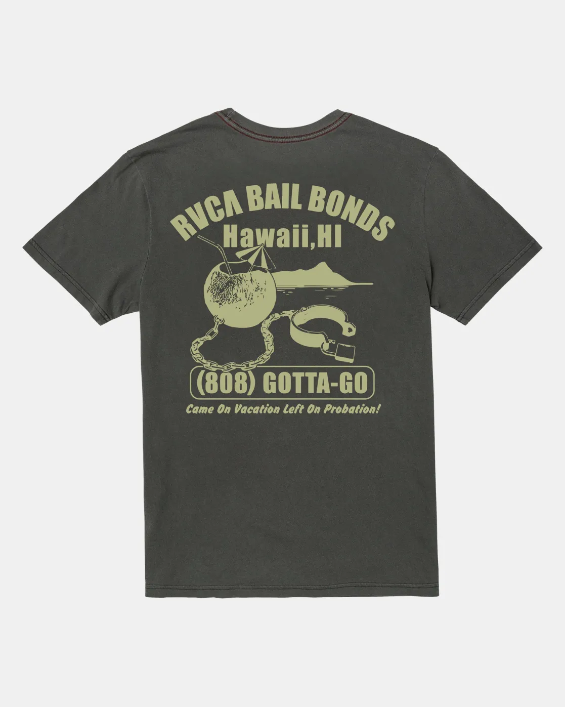 RVCA BAIL BONDS TEE Pirate Black Discount
