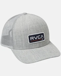 RVCA CURVED TRUCKER HAT Heather Grey Sale