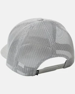 RVCA CURVED TRUCKER HAT Heather Grey Sale