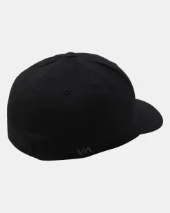 RVCA FLEX FIT HAT Black
