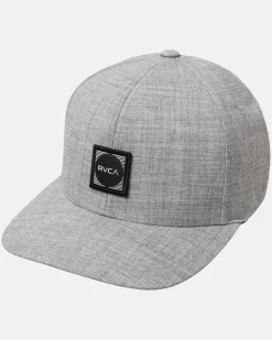 RVCA FLEXFIT HAT Heather Grey Hot