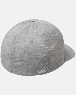 RVCA FLEXFIT HAT Heather Grey Hot