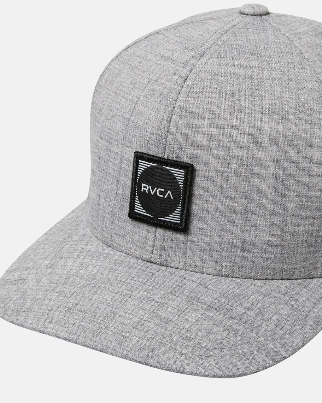 RVCA FLEXFIT HAT Heather Grey Hot
