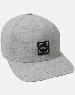 RVCA FLEXFIT HAT Heather Grey Hot