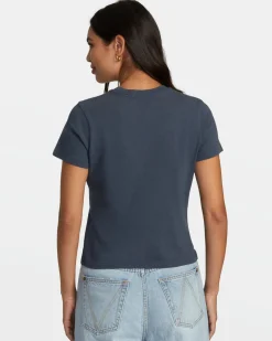 RVCA FLOWER TEE Outer Space Sale