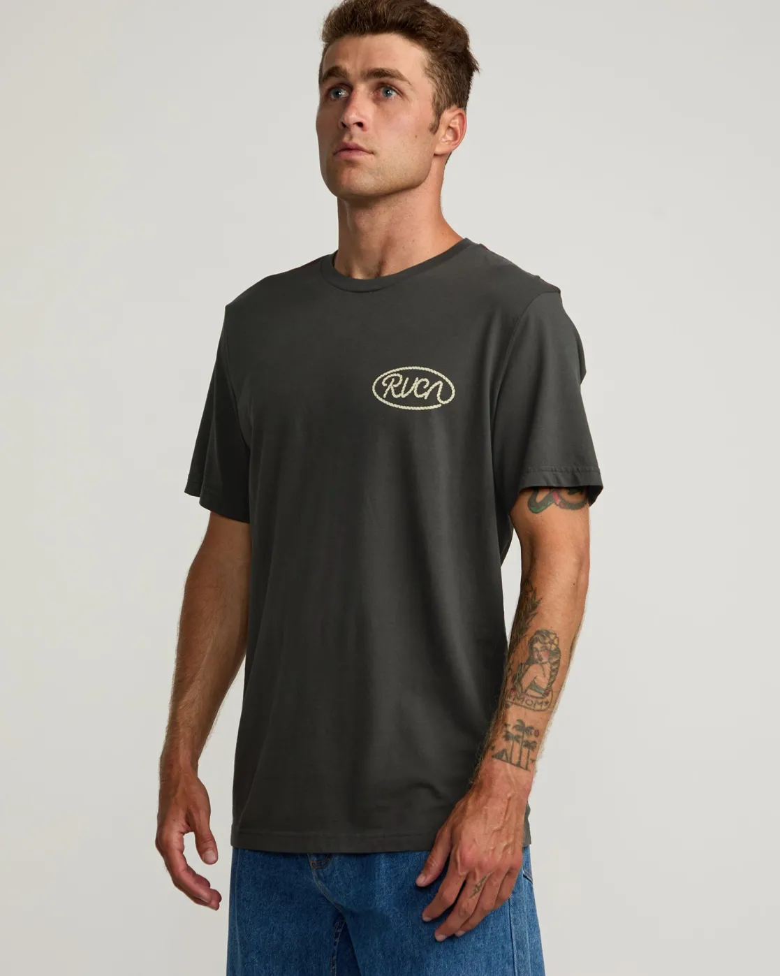 RVCA LASSO TEE Pirate Black Sale