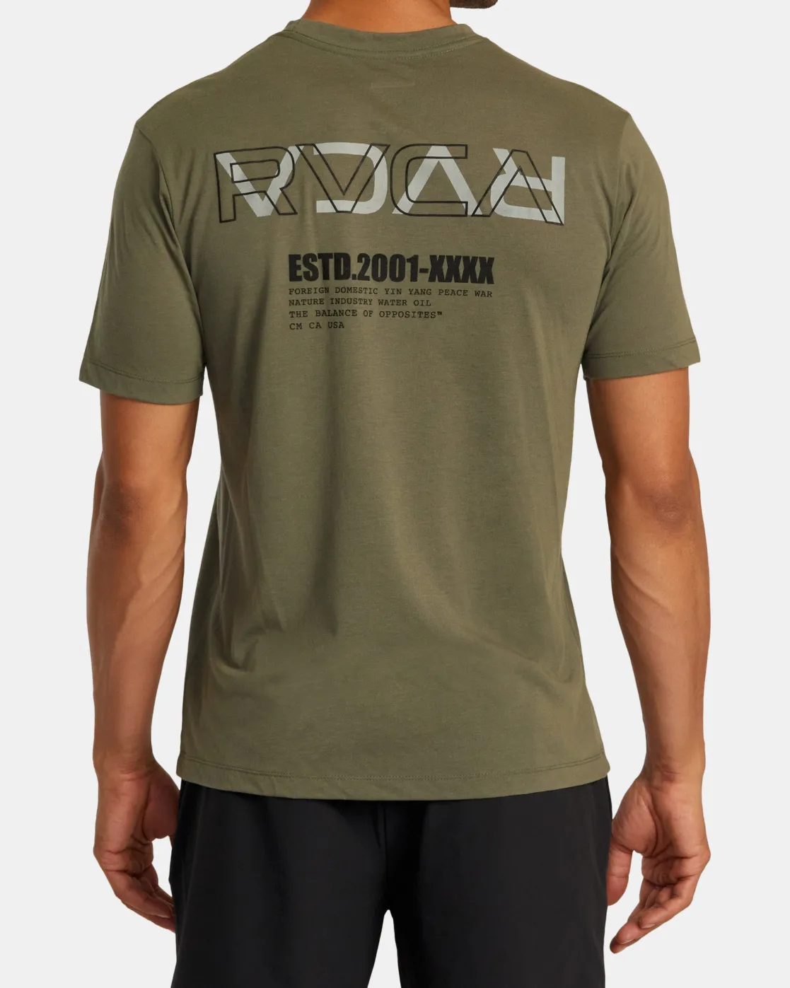 RVCA LAYER FLIP TEE Olive Best
