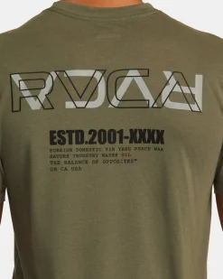 RVCA LAYER FLIP TEE Olive Best