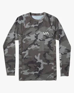 RVCA LONG SLEEVE RASHGUARD Camo Sale