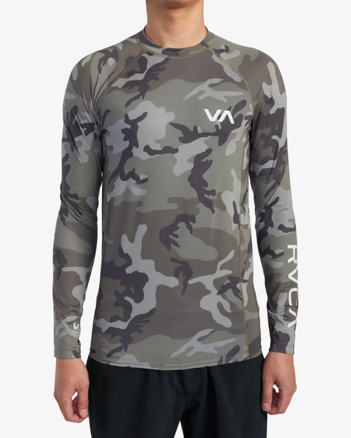 RVCA LONG SLEEVE RASHGUARD Camo Sale