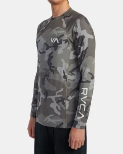 RVCA LONG SLEEVE RASHGUARD Camo Sale