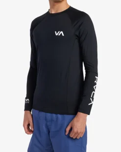 RVCA LONG SLEEVE RASHGUARD Black 2 Discount