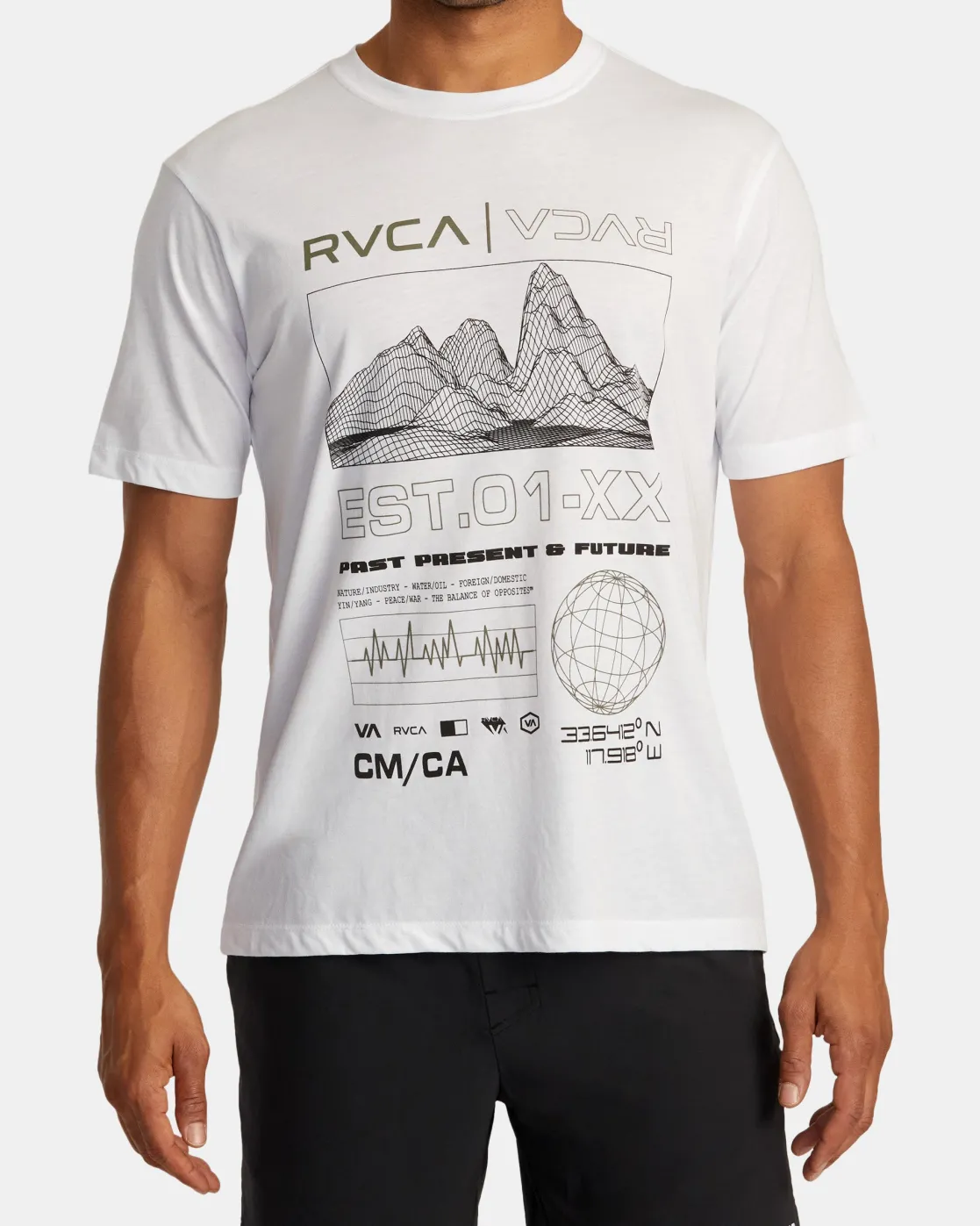 RVCA MATRIX TEE White Discount