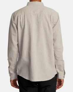 RVCA NEPS LONG SLEEVE SHIRT Washed Grey Online