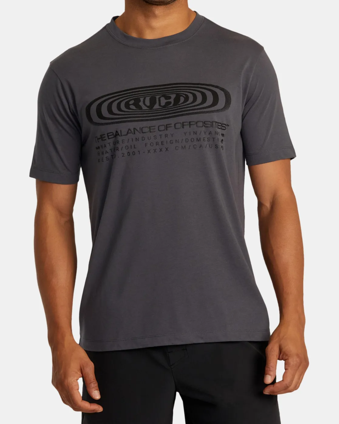 RVCA RIPPLE TEE Slate New