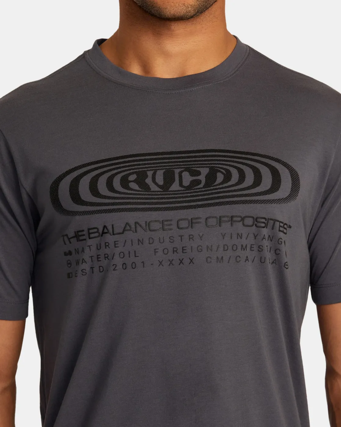 RVCA RIPPLE TEE Slate New