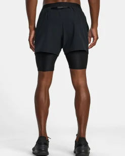 RVCA RUNNER 2-IN-1 SHORTS Black Best