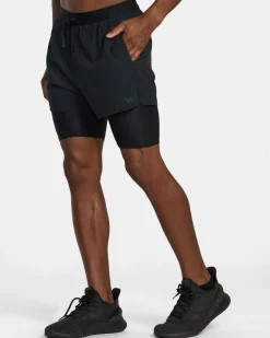 RVCA RUNNER 2-IN-1 SHORTS Black Best