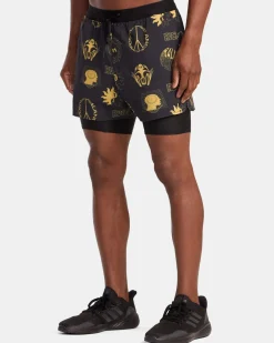 RVCA RUNNER 2-IN-1 SHORTS Wanderers Charcoal